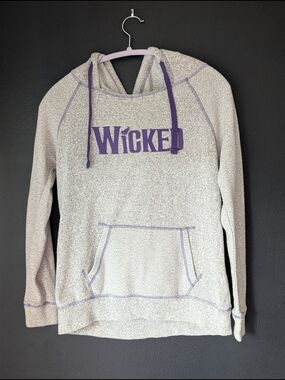 Wicked Broadway Purple-Trim Pullover Hoodie